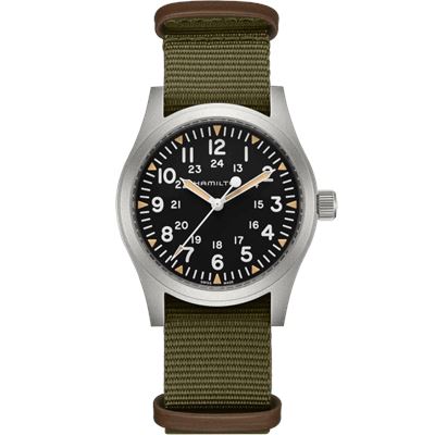 Hamilton H69529933 Khaki Field Mechanical 42 mm Kurmalı Erkek Kol Saati