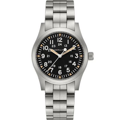 Hamilton H69529133 Khaki Field Mechanical 42 mm Kurmalı Erkek Kol Saati