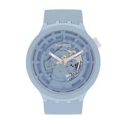 Swatch SB03N100 C-BLUE Big Bold Ceramic Kol Saati