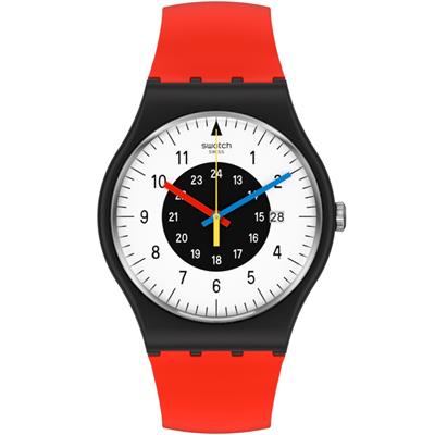 Swatch SO32B401 ROUGE & NOIR Erkek Kol Saati