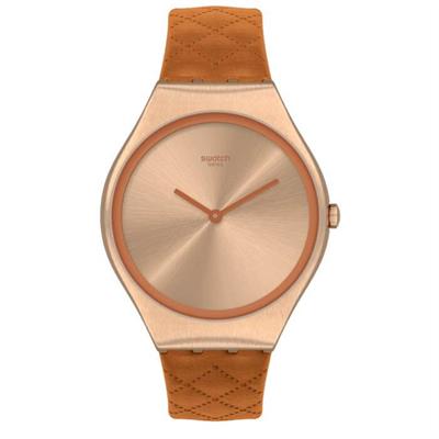 Swatch SYXG115 BROWN QUILTED Kadın Kol Saati