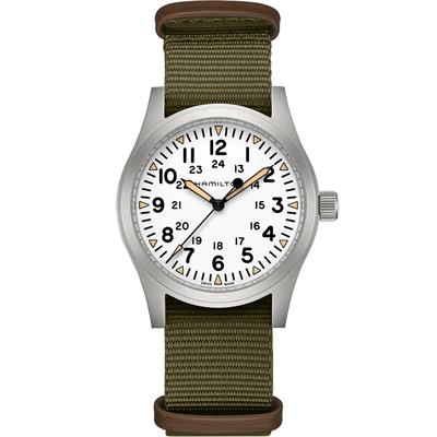 Hamilton H69529913 Khaki Field Mechanical 42 mm Kurmalı Erkek Kol Saati