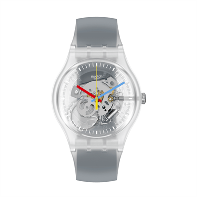 Swatch SUOK157 Clearly Black Striped Kol Saati