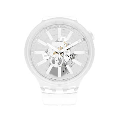 SWATCH SO27E106 WHITEINJELLY Erkek Kol Saati