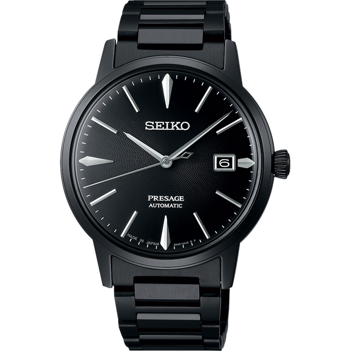 【Z’esprit】SEIKO Presage GMT 自動巻き ブラック Seiko Presage SRPJ15J Otomatik Erkek Kol Saati Abt Saat