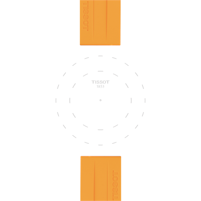 Tissot T852047918 Turuncu Silikon Kayış (22 mm)