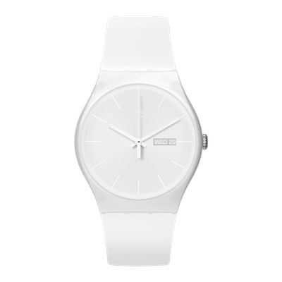Swatch SO29W704 Whıte Rebel Unisex Kol Saati