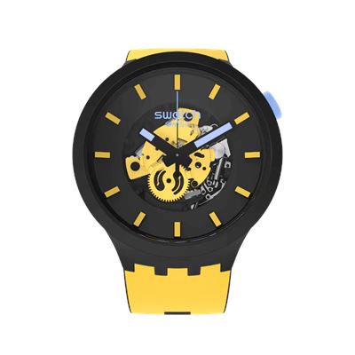 Swatch SB03B109 Mustard Skies Unisex Kol Saati