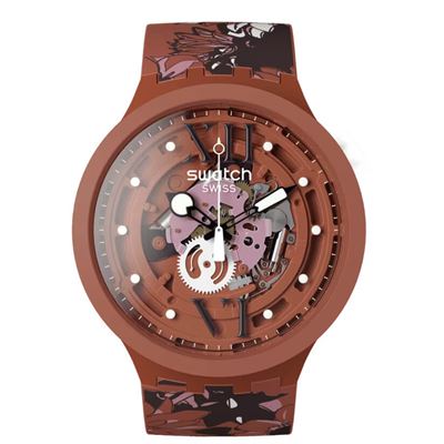 Swatch SB05C100 Camoflower Cotton Erkek Kol Saati