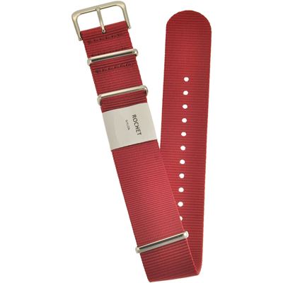 Rochet 8812205ST Kırmızı Nato Kayış - 22mm