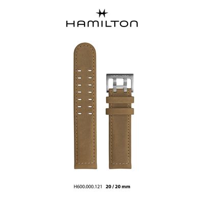 Hamilton H690000121 Kahverengi Deri Kayış - 20 mm