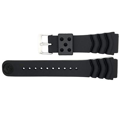 Seiko 4F24ZZ SKX Siyah Silikon Kayış - 22mm
