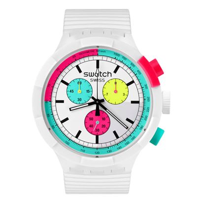 Swatch SB06W100 The Purity of Neon Unisex Saat
