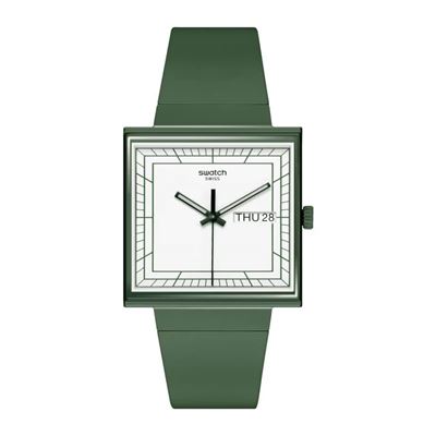 Swatch SO34G700 What If...Green Unisex Kol Saati