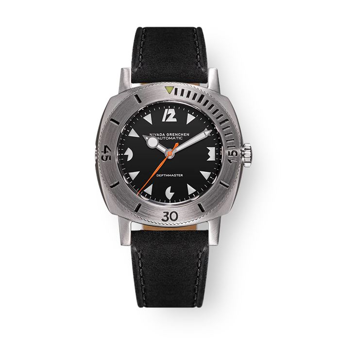 Nivada Grenchen White Pacman Depthmaster 14102A17 Abt Saat