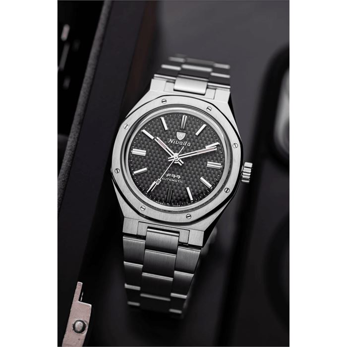 Nivada Grenchen F77 Black NoDate 68000A77 Otomatik Erkek Kol Saati