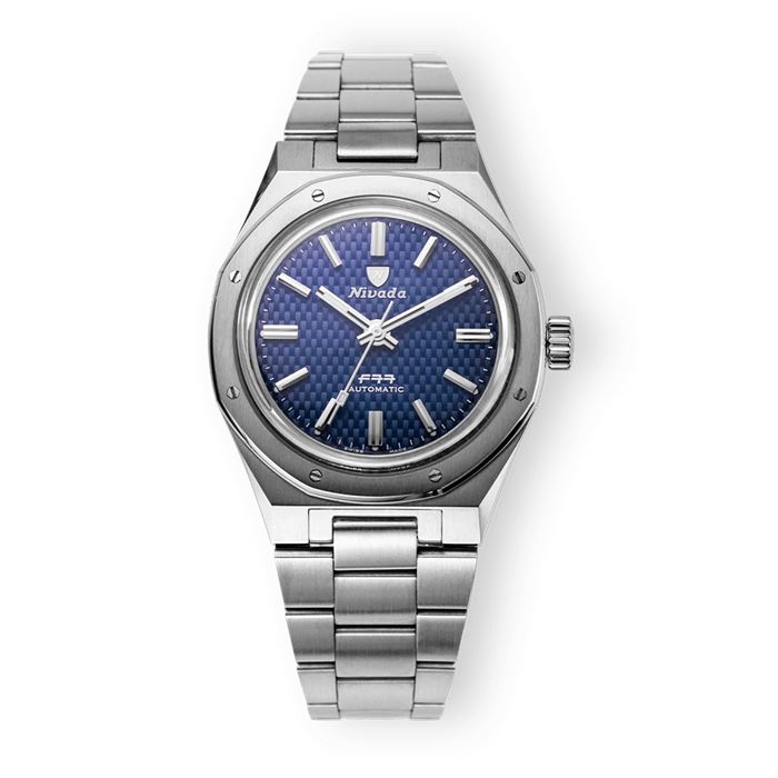 その他 g Nivada Grenchen F77 Blue NoDate 68001A77 Otomatik Erkek Kol Saati