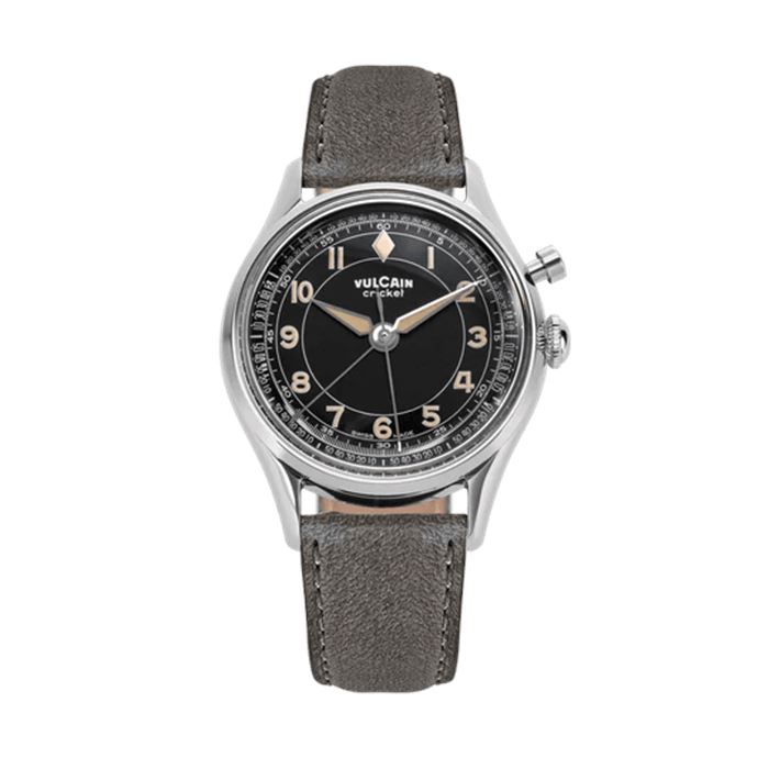 Vulcain Cricket Classique 39mm Black&Khaki Numbers Abt Saat