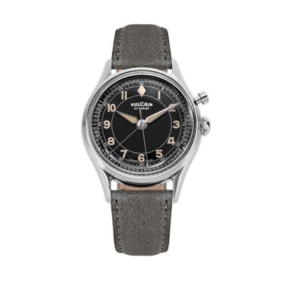 Vulcain Cricket Classique 39mm Black&Khaki Numbers
