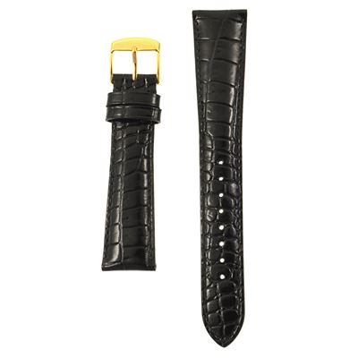 Rochet 5790701 Siyah Deri Kayış - 20mm
