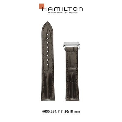 Hamilton H600324117 Kahverengi Deri Kayış - 20mm