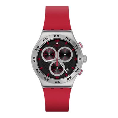 Swatch CRIMSON CARBONIC RED YVS524 Erkek Kol Saati