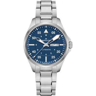 Hamilton Khaki Aviation Pilot Day Date 42mm H64635140 Otomatik Erkek Kol Saati