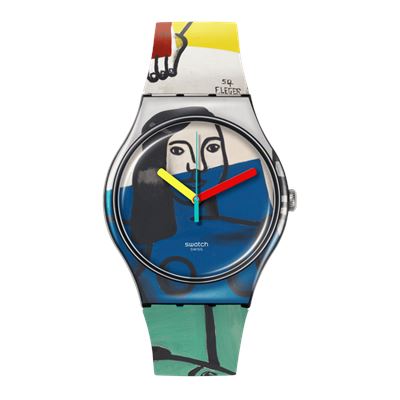 Swatch X Tate Gallery Legers Two Women Holding Unisex Kol Saati