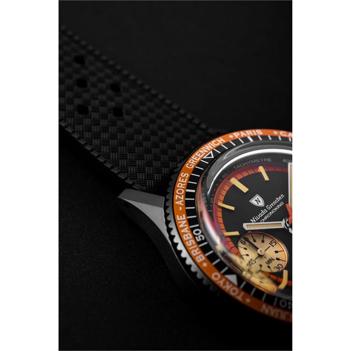 Nivada Grenchen Chronoking MecaQuartz Black Erkek Kol Saati Abt Saat