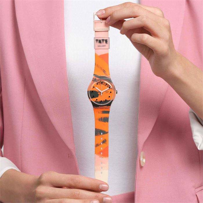 Swatch X Tate Gallery SUOZ362 BarnGrahams Orange Unisex Kol Saati