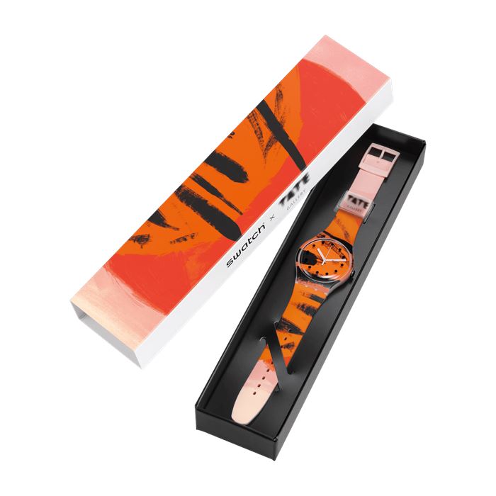 Swatch X Tate Gallery SUOZ362 BarnGrahams Orange Unisex Kol Saati