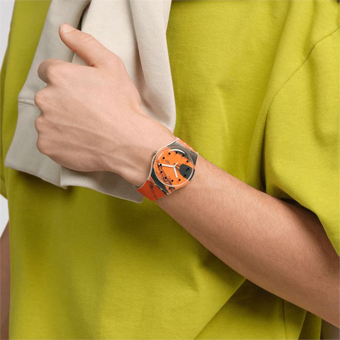 Swatch X Tate Gallery SUOZ362 BarnGrahams Orange Unisex Kol Saati