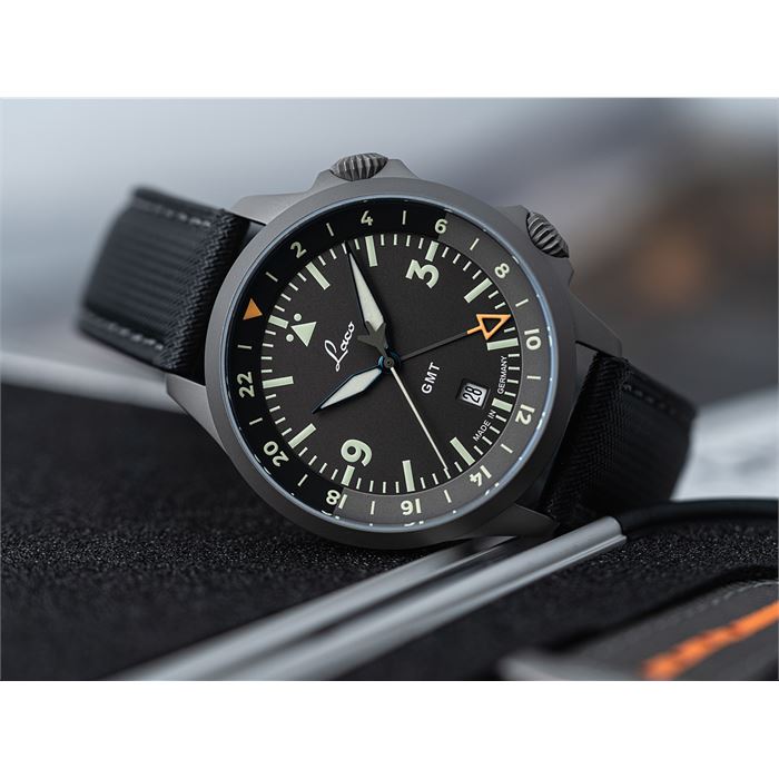 Laco Pilot Watch Special Models Frankfurt GMT 862120.2 Otomatik