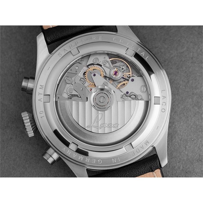 Laco Chronograph Kiel.2 Schwarz 862148 Otomatik Kronograf Erkek