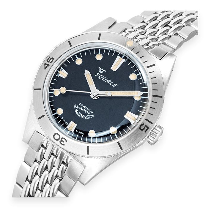 Squale SuperSquale Sunray Black SUPERSSBK.AC Otomatik Erkek Kol