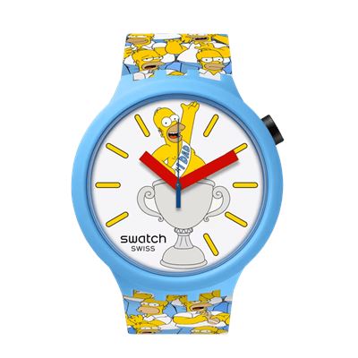 Swatch X Simpsons BEST.DAD.EVER. SB05Z100 Unisex Kol Saati