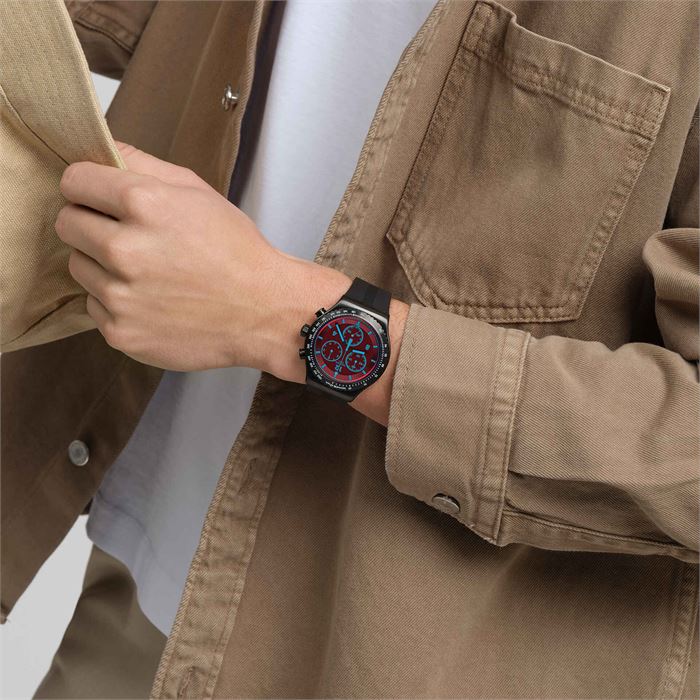 Swatch Crimson Mystique YVB417 Erkek Kol Saati - Abt Saat