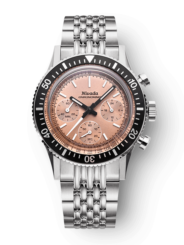 Nivada Grenchen Chronoking MecaQuartz Salmon Erkek Kol Saati Abt Saat