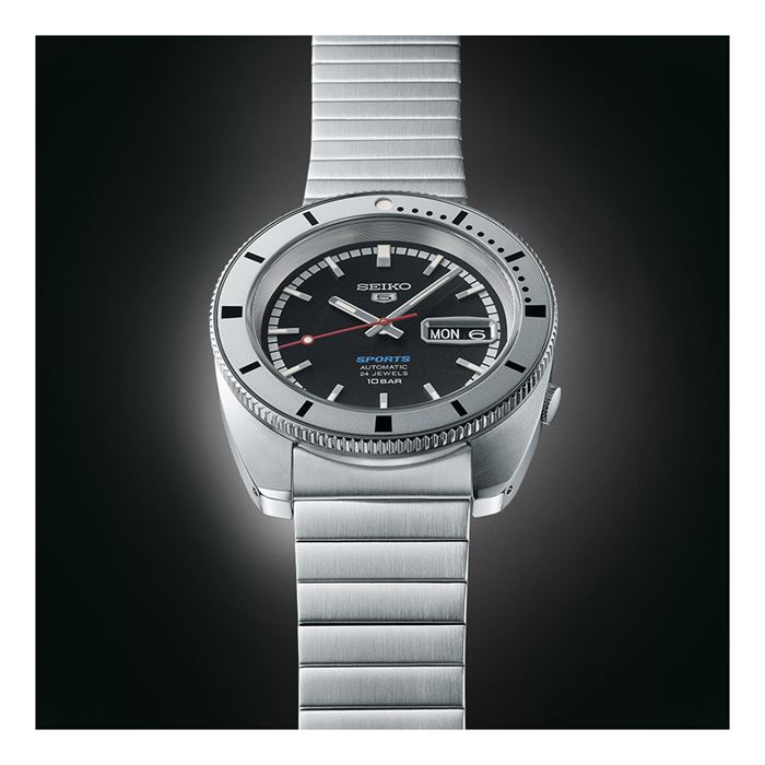 Seiko5 Sports Pepper Black 1968 Recreation Limitli Üretim Otomatik