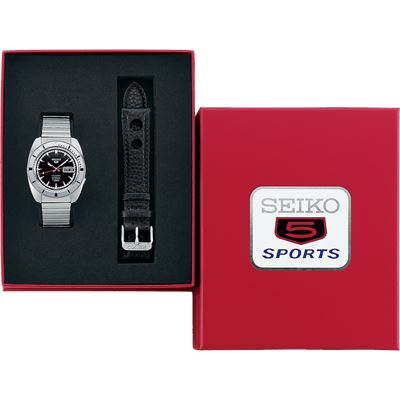Seiko5 Sports Pepper Black 1968 Recreation Limitli Üretim Otomatik