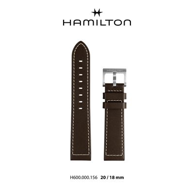 Hamilton H690000156 Kahverengi Deri Kayış - 20mm