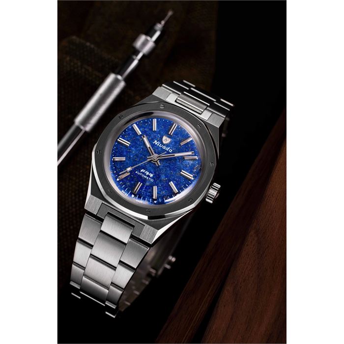 Nivada Grenchen F77 Lapis Lazuli 68009A77 Otomatik Erkek Kol Saati