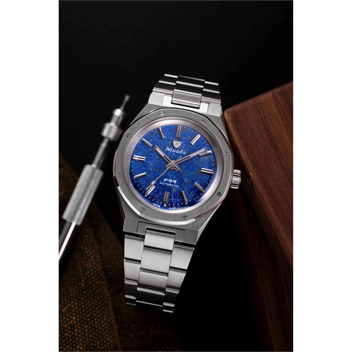 Nivada Grenchen F77 Lapis Lazuli 68009A77 Otomatik Erkek Kol Saati