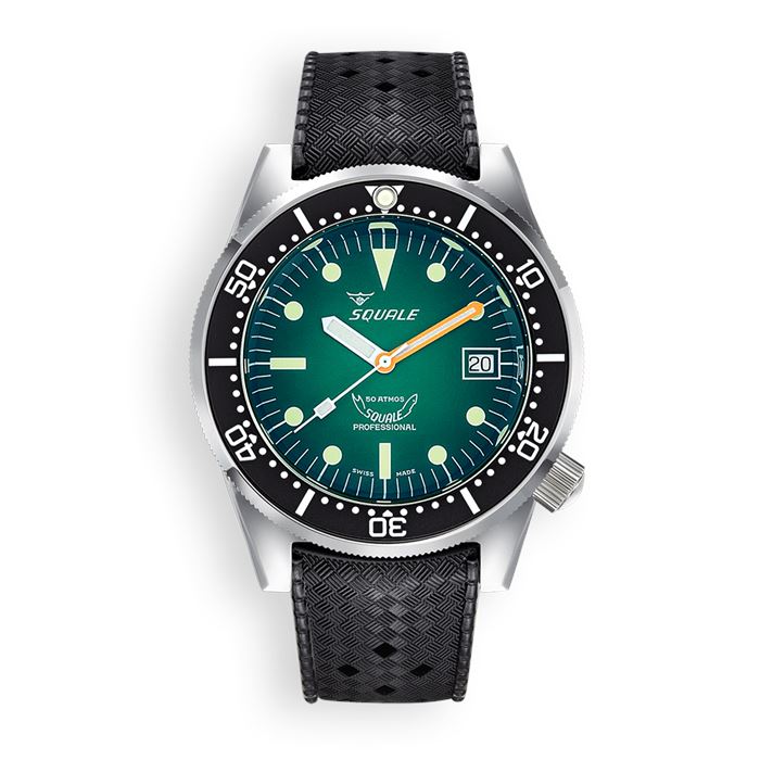 ラクレーム Squale 1521 Green Ray 1521PROFGR.HT Otomatik Abt Saat