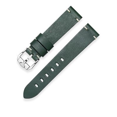 Squale CINCUOGR20 Yeşil Deri Kayış - 20 mm 