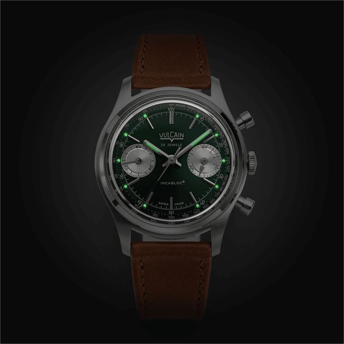 Vulcain Chronograph 70s Green Limitli Üretim Abt Saat
