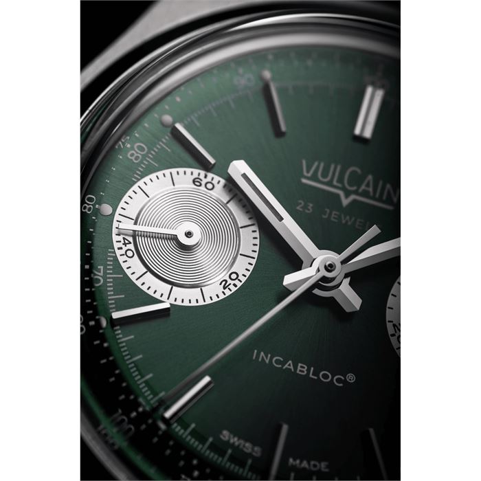 Vulcain Chronograph 70s Green Limitli Üretim Abt Saat