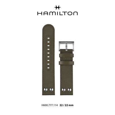 Hamilton H694777114 Yeşil Kanvas Kayış - 22 mm