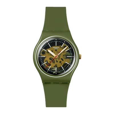 Swatch Thru The Greenery SO28G110 Unisex Kol Saati