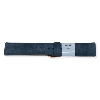 Rochet 3782012XS Mavi Süet Deri Kayış - 20 mm